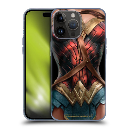 Wonder Woman Movie Character Art Costume Soft Gel Case for Apple iPhone 15 Pro Max