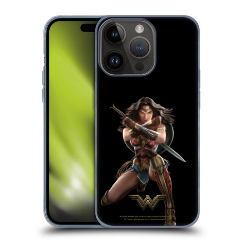 Wonder Woman Movie Character Art Bracelets Of Submission Soft Gel Case for Apple iPhone 15 Pro