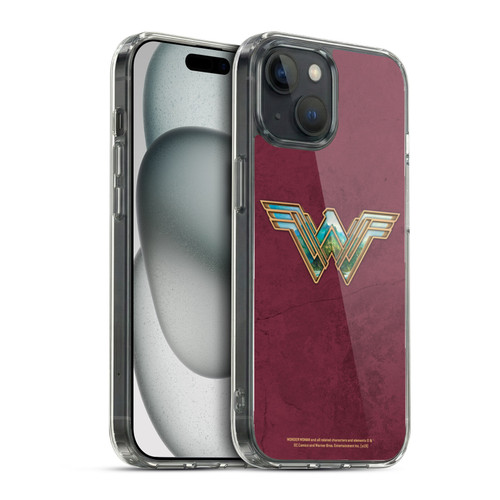 Wonder Woman Movie Logos Themiscyra Soft Gel Case for Apple iPhone 15 & MagSafe