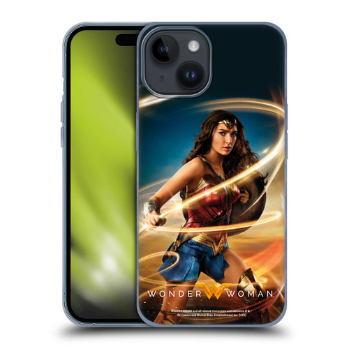 Wonder Woman Movie Posters Lasso Of Truth Soft Gel Case for Apple iPhone 15