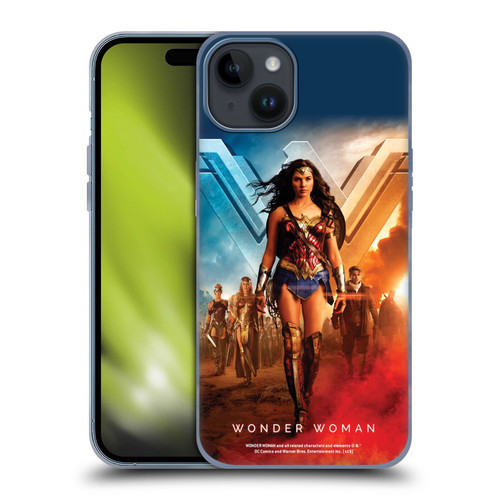 Wonder Woman Movie Posters Group Soft Gel Case for Apple iPhone 15 Plus