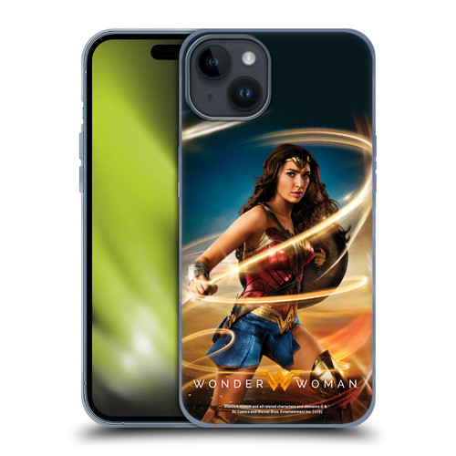 Wonder Woman Movie Posters Lasso Of Truth Soft Gel Case for Apple iPhone 15 Plus