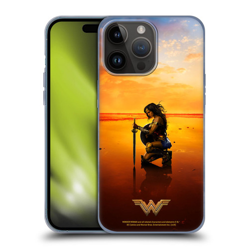 Wonder Woman Movie Posters Sword And Shield Soft Gel Case for Apple iPhone 15 Pro Max