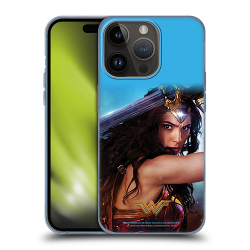 Wonder Woman Movie Posters Godkiller Sword 2 Soft Gel Case for Apple iPhone 15 Pro