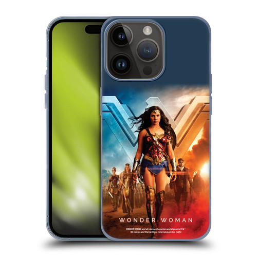 Wonder Woman Movie Posters Group Soft Gel Case for Apple iPhone 15 Pro