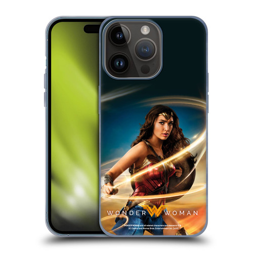 Wonder Woman Movie Posters Lasso Of Truth Soft Gel Case for Apple iPhone 15 Pro