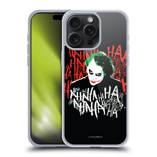 The Dark Knight Graphics Joker Laugh Soft Gel Case for Apple iPhone 15 Pro Max