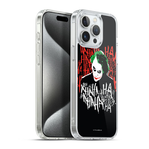 The Dark Knight Graphics Joker Laugh Soft Gel Case for Apple iPhone 15 Pro Max