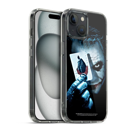 The Dark Knight Key Art Joker Card Soft Gel Case for Apple iPhone 15 & MagSafe
