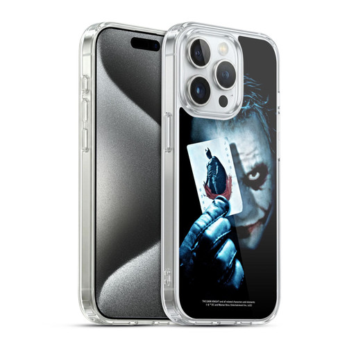 The Dark Knight Key Art Joker Card Soft Gel Case for Apple iPhone 15 Pro & MagSafe