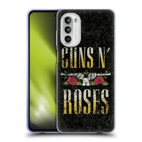 Guns N' Roses Key Art Text Logo Pistol Soft Gel Case for Motorola Moto G52