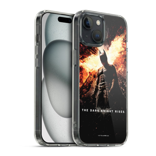 The Dark Knight Rises Key Art Batman Poster Soft Gel Case for Apple iPhone 15 & MagSafe