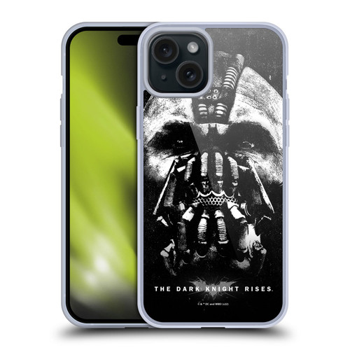 The Dark Knight Rises Key Art Bane Soft Gel Case for Apple iPhone 15 Plus