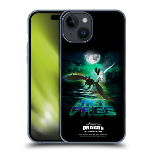 How To Train Your Dragon III Night And Light Toothless & Light Fury Fly Soft Gel Case for Apple iPhone 15