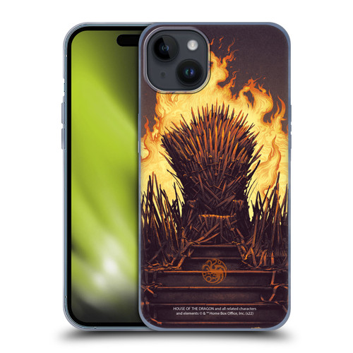 House Of The Dragon: Television Series Art Syrax and Caraxes Soft Gel Case for Apple iPhone 15 Plus