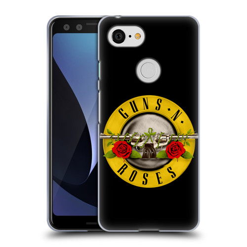 Guns N' Roses Key Art Bullet Logo Soft Gel Case for Google Pixel 3