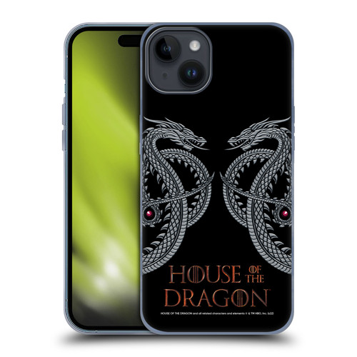 House Of The Dragon: Television Series Graphics Dragon Soft Gel Case for Apple iPhone 15 Plus
