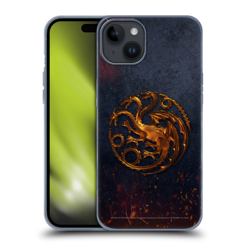 House Of The Dragon: Television Series Graphics Targaryen Emblem Soft Gel Case for Apple iPhone 15 Plus