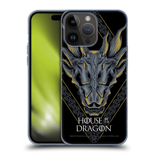 House Of The Dragon: Television Series Graphics Dragon Head Soft Gel Case for Apple iPhone 15 Pro Max