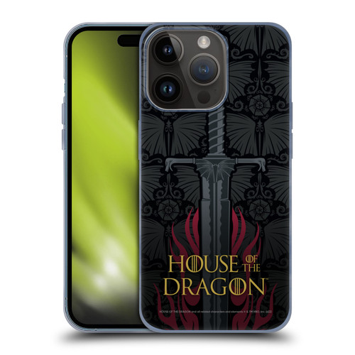 House Of The Dragon: Television Series Graphics Sword Soft Gel Case for Apple iPhone 15 Pro