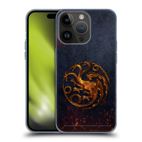 House Of The Dragon: Television Series Graphics Targaryen Emblem Soft Gel Case for Apple iPhone 15 Pro