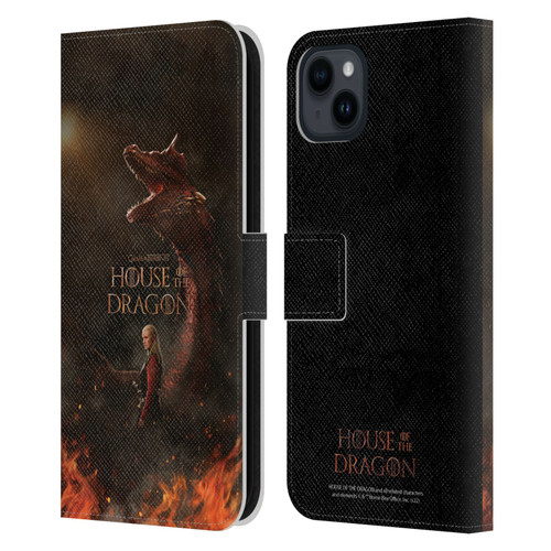 House Of The Dragon: Television Series Key Art Poster 2 Leather Book Wallet Case Cover For Apple iPhone 15 Plus