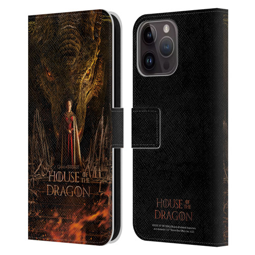 House Of The Dragon: Television Series Key Art Poster 1 Leather Book Wallet Case Cover For Apple iPhone 15 Pro Max