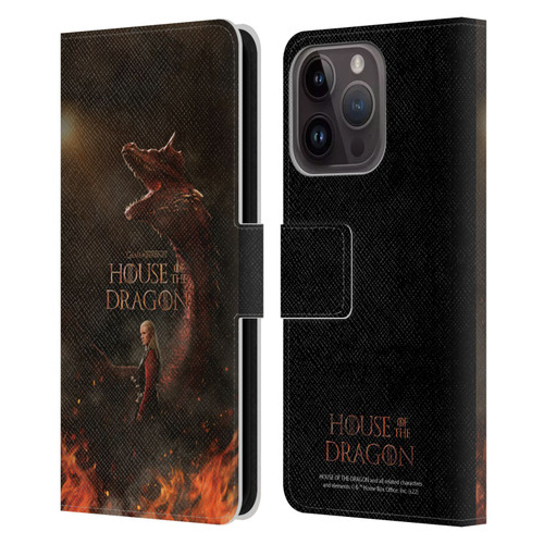 House Of The Dragon: Television Series Key Art Poster 2 Leather Book Wallet Case Cover For Apple iPhone 15 Pro