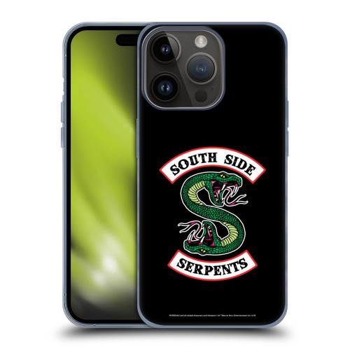 Riverdale Graphic Art South Side Serpents Soft Gel Case for Apple iPhone 15 Pro
