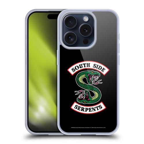 Riverdale Graphic Art South Side Serpents Soft Gel Case for Apple iPhone 15 Pro