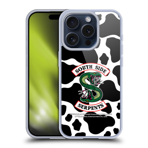 Riverdale South Side Serpents Cow Logo Soft Gel Case for Apple iPhone 15 Pro