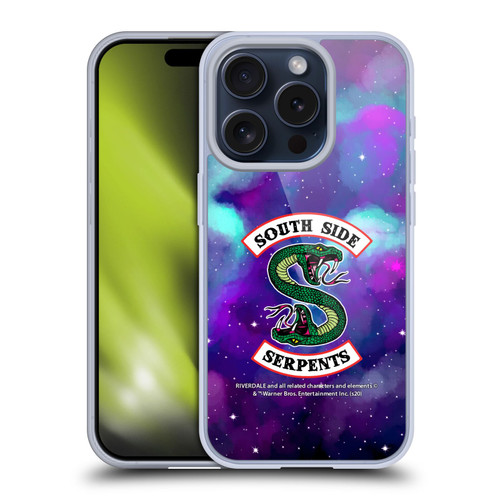 Riverdale South Side Serpents Nebula Logo 1 Soft Gel Case for Apple iPhone 15 Pro