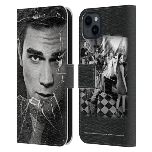 Riverdale Broken Glass Portraits Archie Andrews Leather Book Wallet Case Cover For Apple iPhone 15 Plus