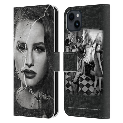 Riverdale Broken Glass Portraits Cheryl Blossom Leather Book Wallet Case Cover For Apple iPhone 15 Plus