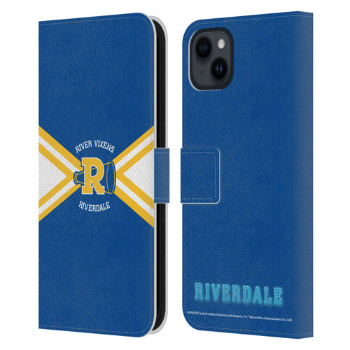 Riverdale Graphic Art River Vixens Uniform Leather Book Wallet Case Cover For Apple iPhone 15 Plus