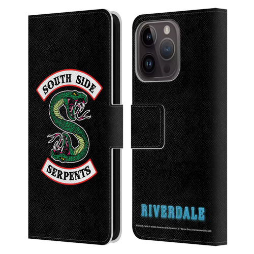 Riverdale Graphic Art South Side Serpents Leather Book Wallet Case Cover For Apple iPhone 15 Pro
