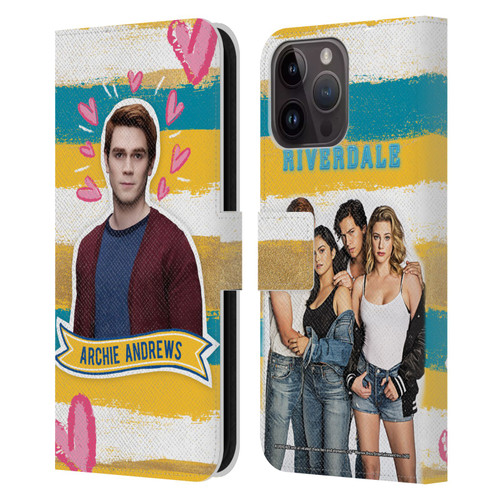 Riverdale Graphics Archie Andrews Leather Book Wallet Case Cover For Apple iPhone 15 Pro Max