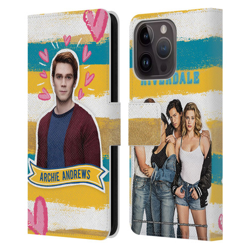 Riverdale Graphics Archie Andrews Leather Book Wallet Case Cover For Apple iPhone 15 Pro