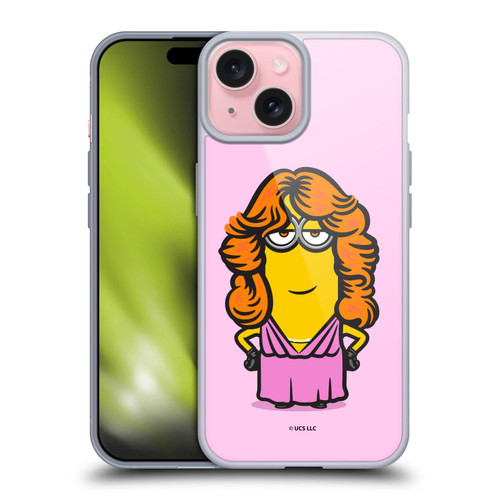 Minions Rise of Gru(2021) 70's Kevin Dress Soft Gel Case for Apple iPhone 15