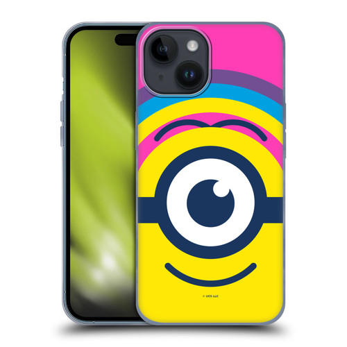 Minions Rise of Gru(2021) Day Tripper Face Soft Gel Case for Apple iPhone 15