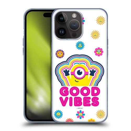 Minions Rise of Gru(2021) Day Tripper Good Vibes Soft Gel Case for Apple iPhone 15 Pro Max
