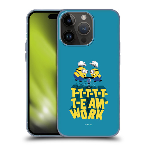 Minions Rise of Gru(2021) Graphics Teamwork Soft Gel Case for Apple iPhone 15 Pro