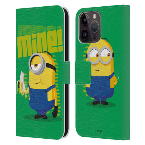 Minions Rise of Gru(2021) 70's Banana Leather Book Wallet Case Cover For Apple iPhone 15 Pro Max