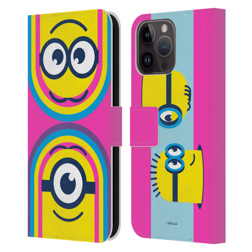 Minions Rise of Gru(2021) Day Tripper Face Leather Book Wallet Case Cover For Apple iPhone 15 Pro Max