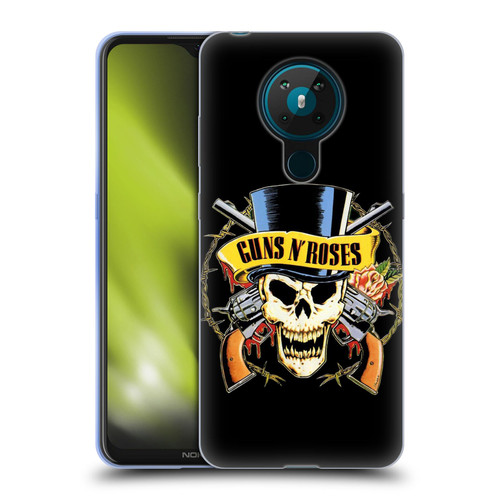 Guns N' Roses Key Art Top Hat Skull Soft Gel Case for Nokia 5.3