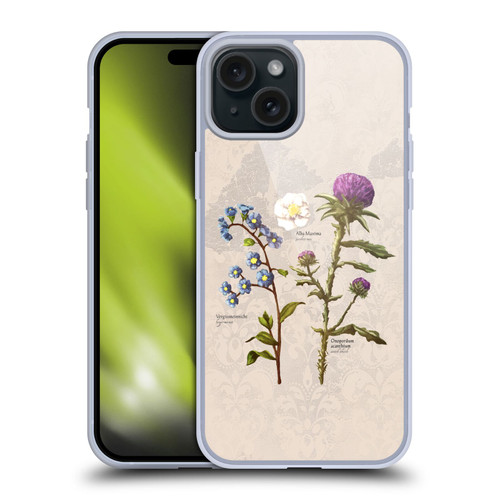 Outlander Graphics Flowers Soft Gel Case for Apple iPhone 15 Plus