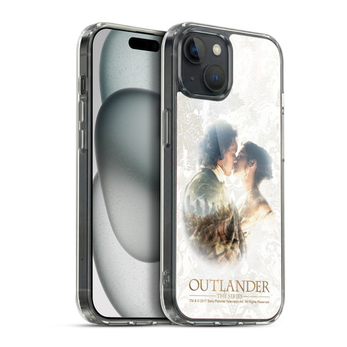 Outlander Portraits Claire & Jamie Kiss Soft Gel Case for Apple iPhone 15 Plus & MagSafe