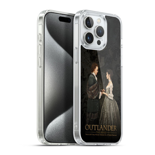Outlander Portraits Claire & Jamie Painting Soft Gel Case for Apple iPhone 15 Pro Max & MagSafe