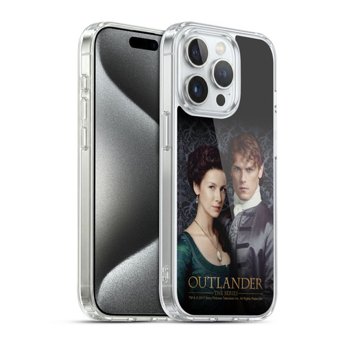 Outlander Portraits Claire & Jamie Soft Gel Case for Apple iPhone 15 Pro & MagSafe