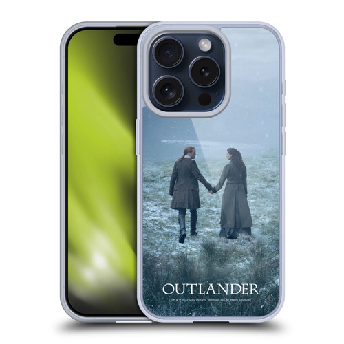 Outlander Season 6 Key Art Jamie And Claire Soft Gel Case for Apple iPhone 15 Pro